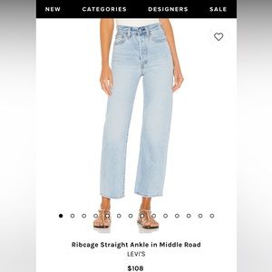 Levi’s ribcage straight jeans